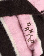 Retro contrasting color sweater