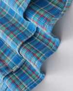 embroidered paneled long-sleeved shirt