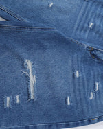 Vintage distressed denim shorts