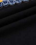 패치워크 자수 반소매