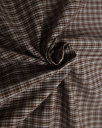 Embroidered plaid long-sleeved shirt