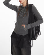 Slim-fit hooded long-sleeved top (women's)