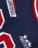 Contrast color pullover sweater