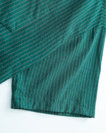 刺綉條紋短袖襯衫