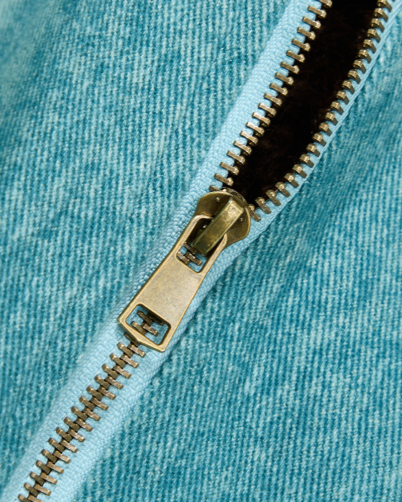 Retro patchwork letter jacket