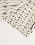 레트로 세로줄무늬 반팔셔츠