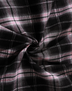 Retro simple plaid long-sleeved shirt