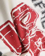 Printed letter short sleeves