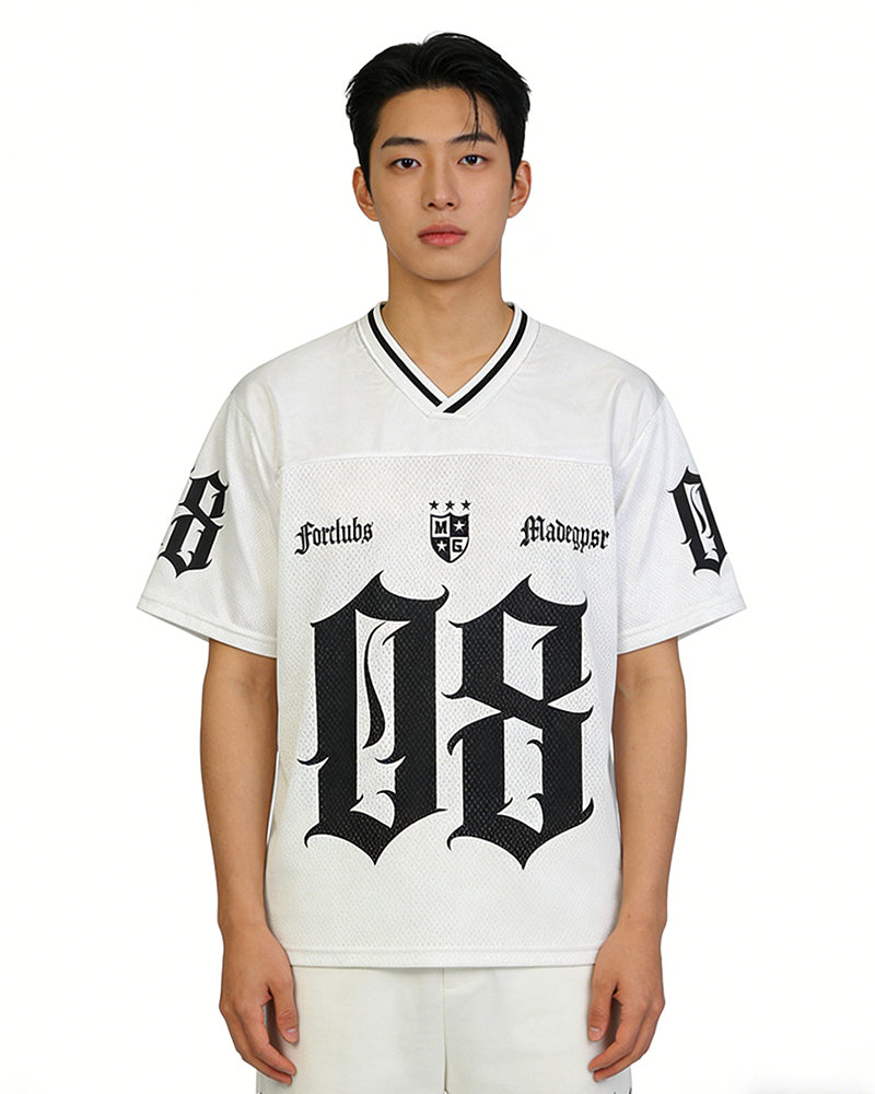 運動風數字印花短袖