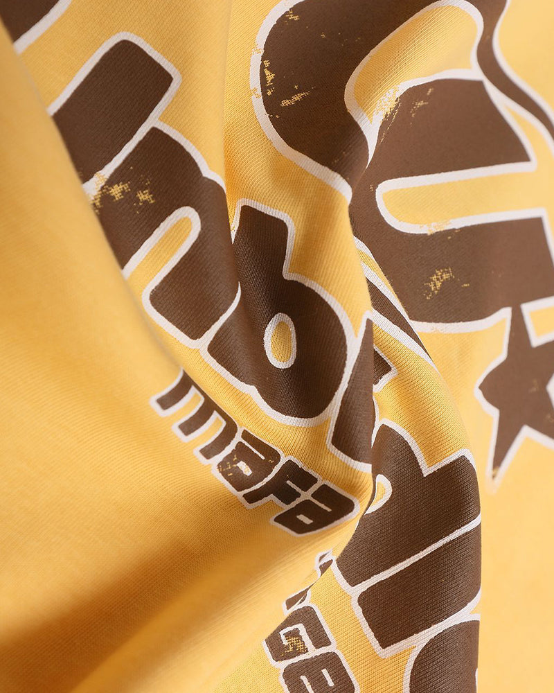 Retro contrast short sleeves