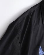 Vintage butterfly print long-sleeved shirt