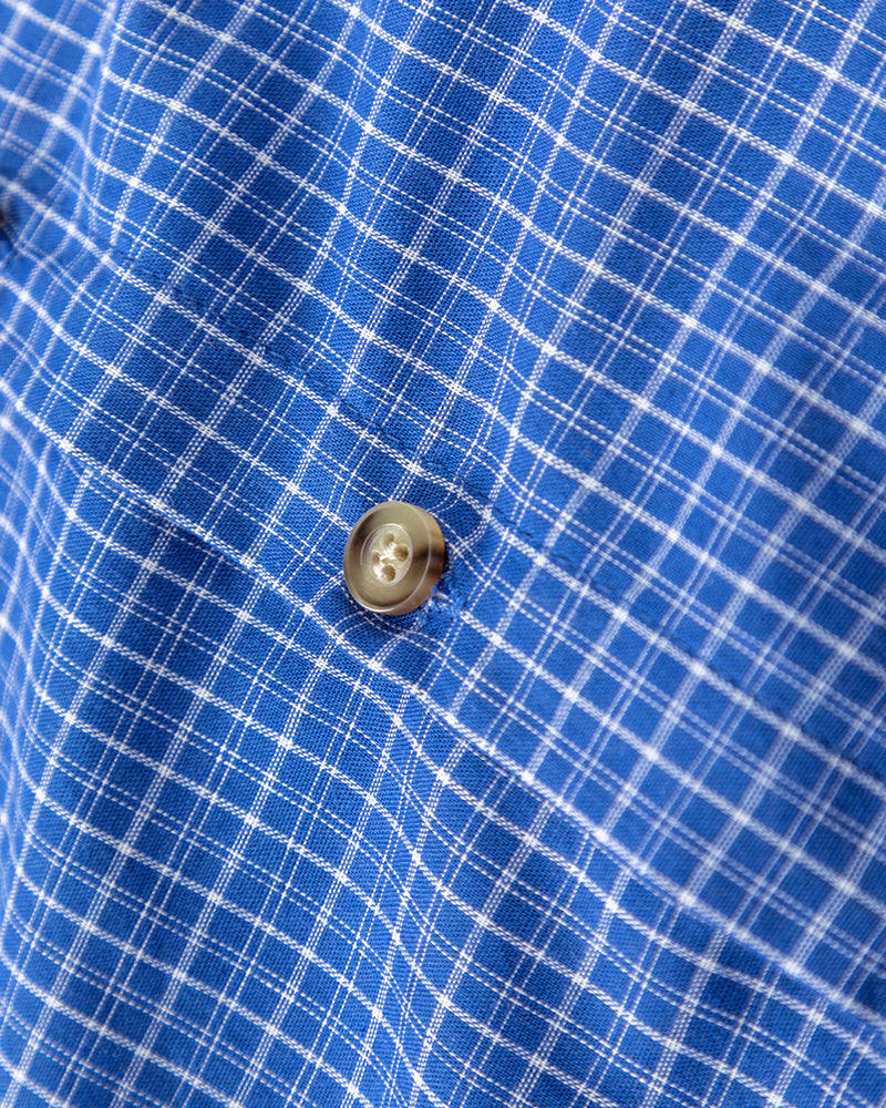 復古格子長袖襯衫