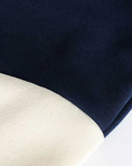 Color-blocked collared sweatshirt