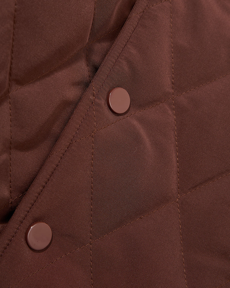 레트로 레터 자수 코튼 패딩 재킷