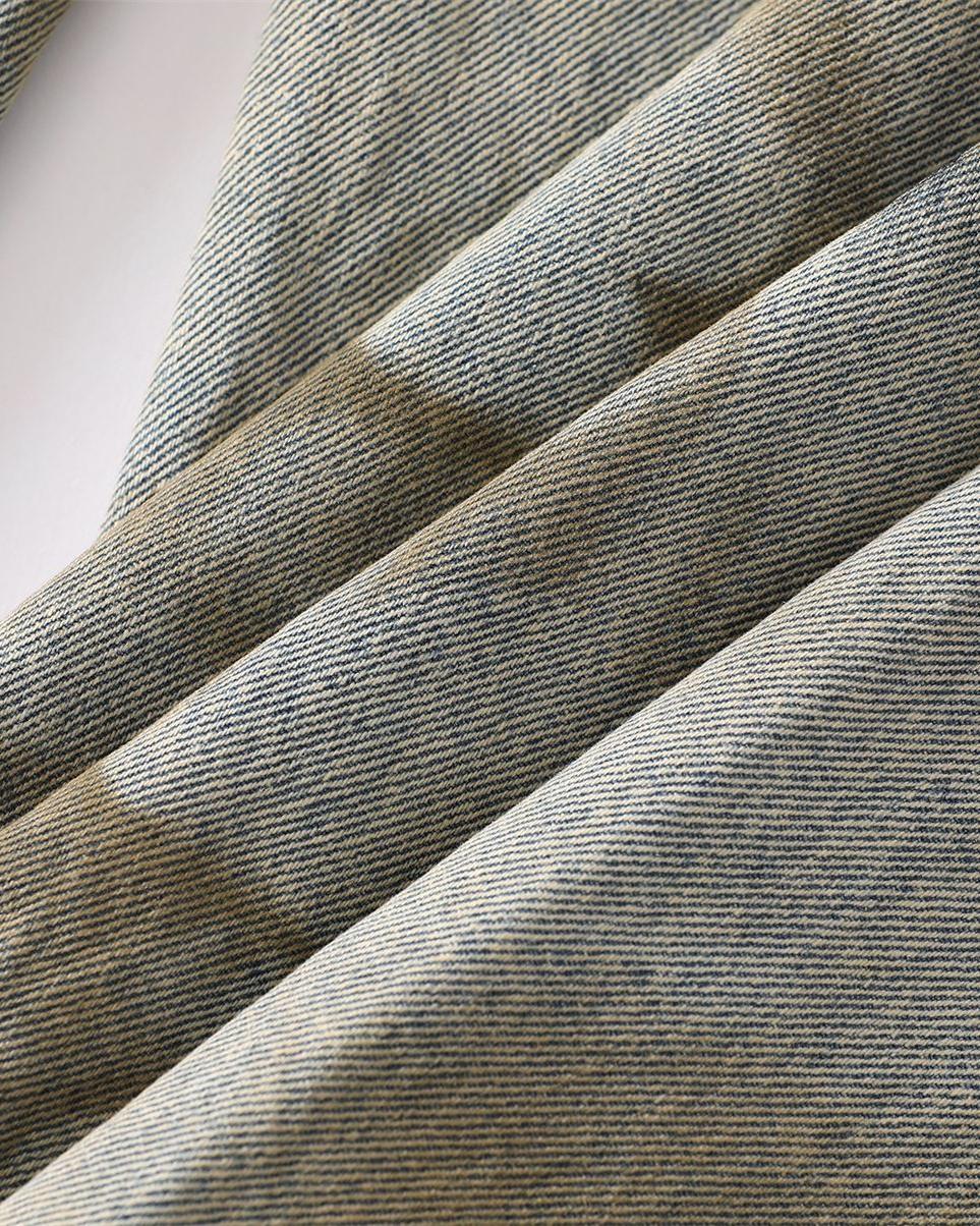 Heavy duty wide-leg jeans