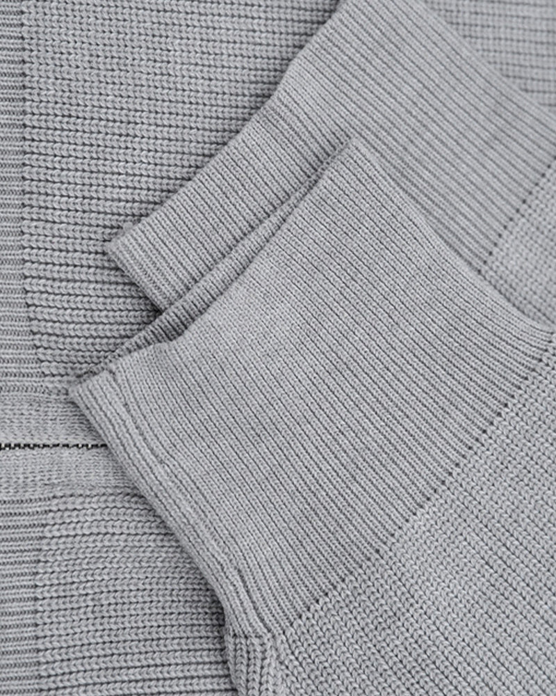 半高領開衫毛衣