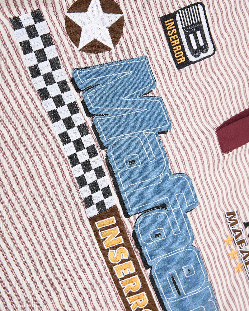 撞色條紋polo短袖