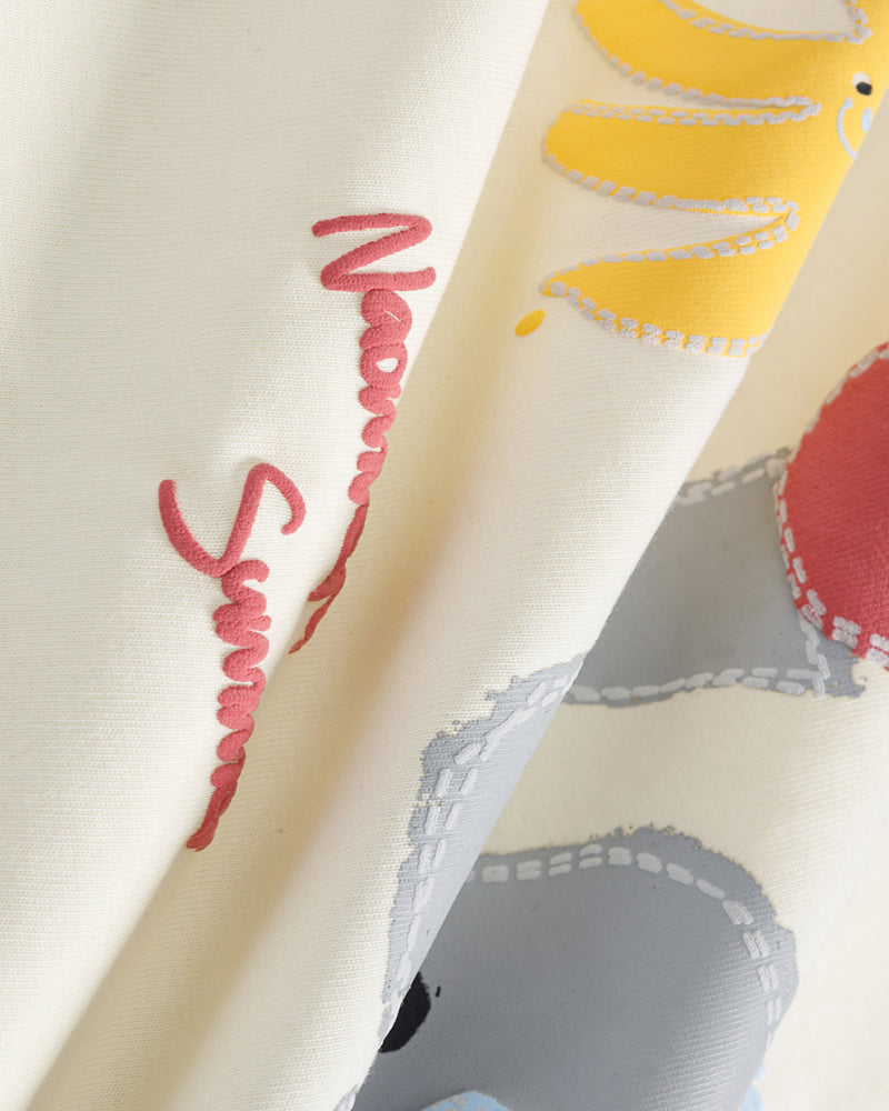 재미있는 컬러 블록 반팔 셔츠