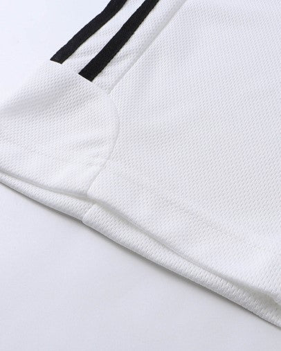 Retro striped contrast short sleeves