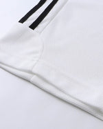 Retro striped contrast short sleeves