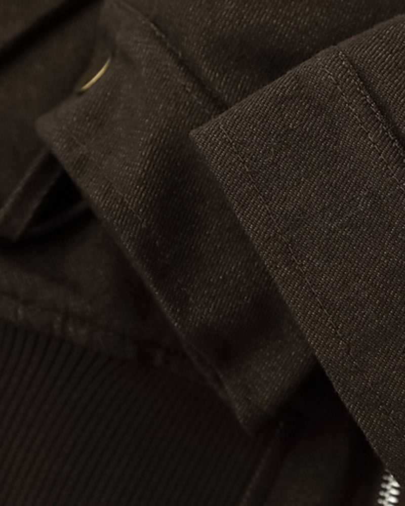 Retro-style knitted cotton coat (women's)