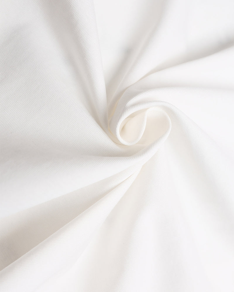 Spliced fake two-piece long sleeves