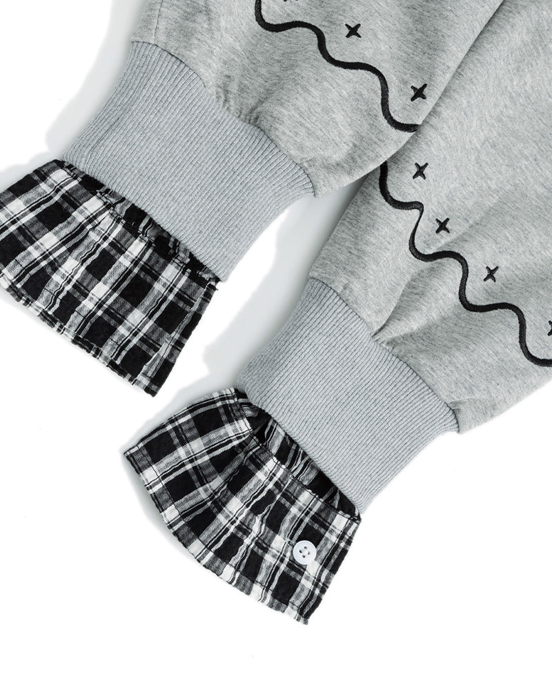 假兩件小羊衛衣