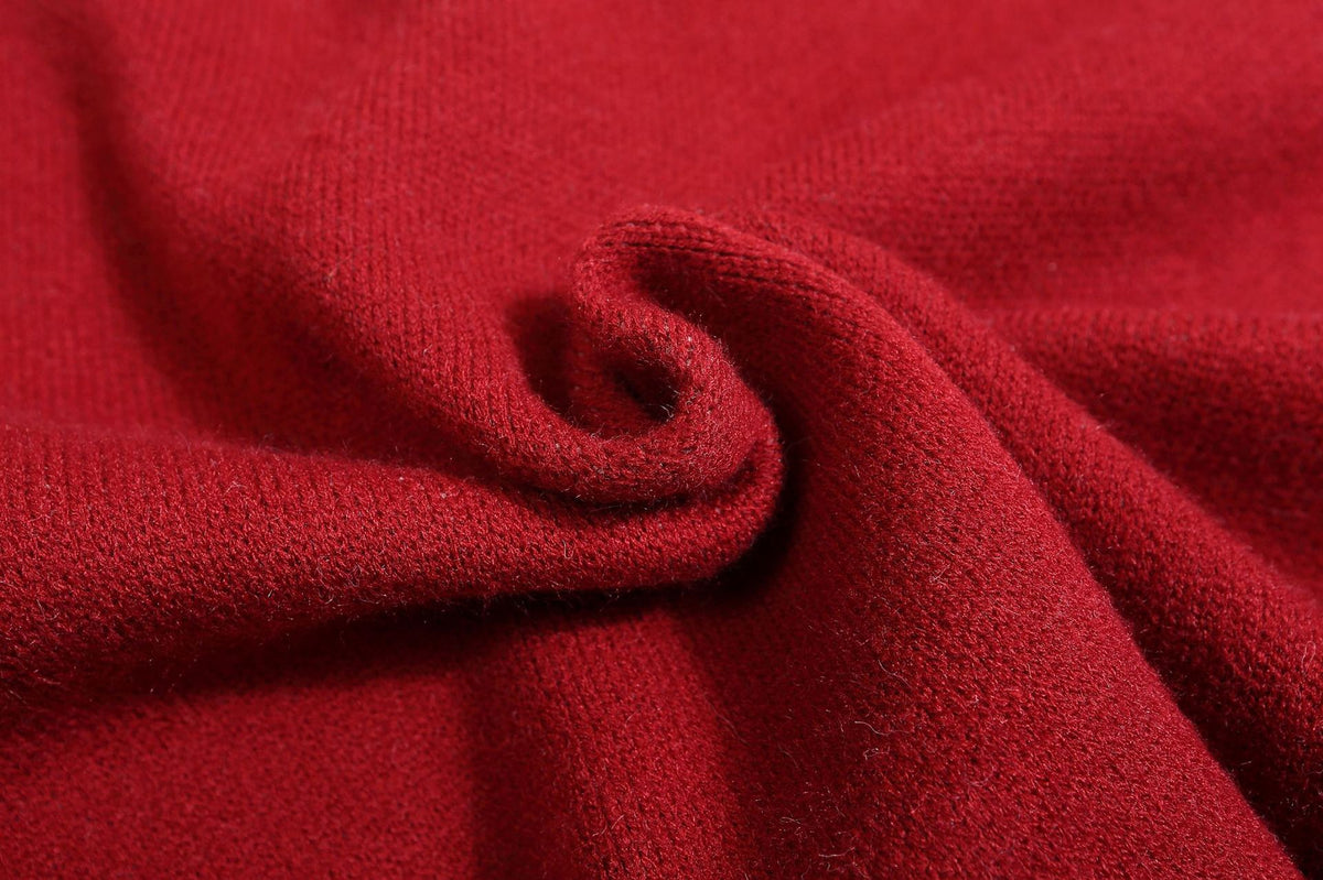 復古拼色刺綉立領針織外套