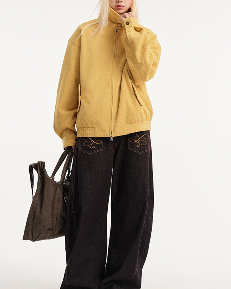 復古燈芯絨外套