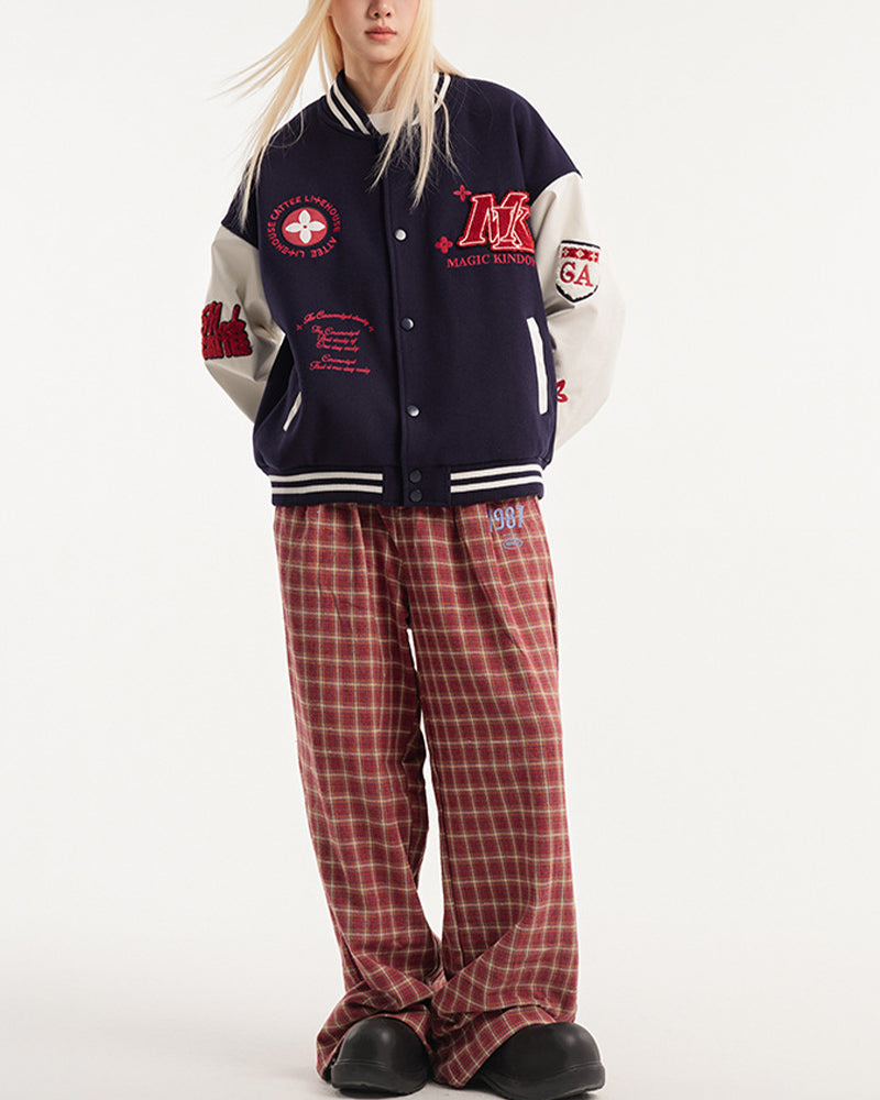 embroidered baseball jacket