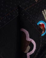 趣味卡通拼接襯衫