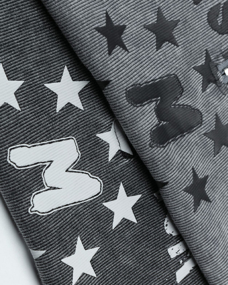 Distressed printed vest (women's)