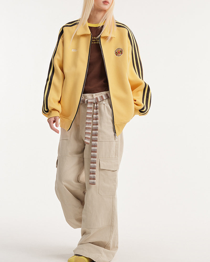 Striped three-stripe jacket