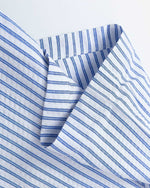 レトロネクタイ装飾ストライプシャツ