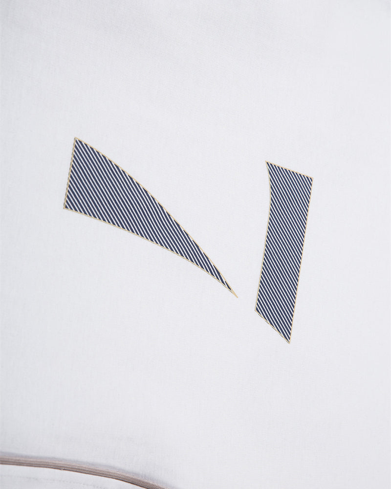 레트로 콘트라스트 반소매