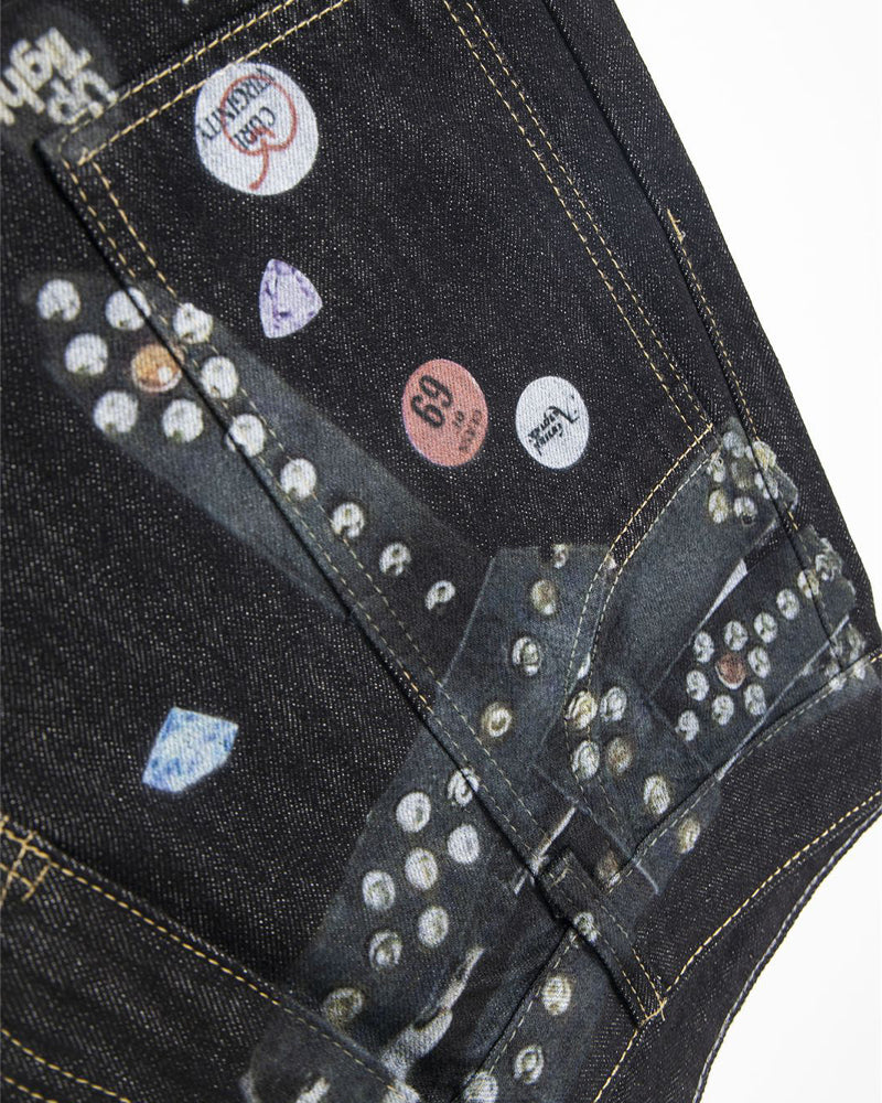 Loose waistband printed shorts