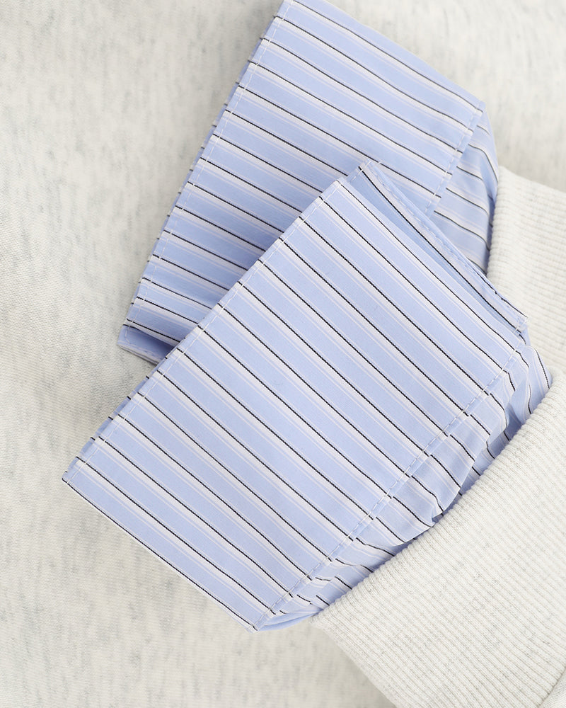 Bear embroidered two-piece sweatshirt