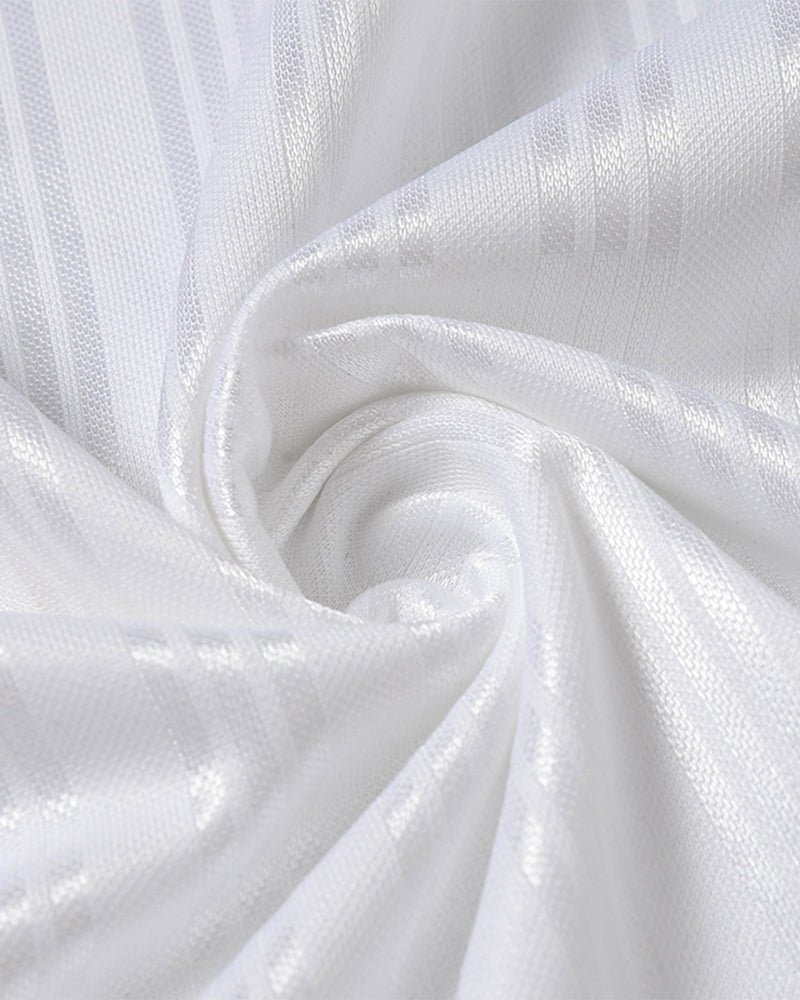 레트로 콘트라스트 캐주얼 반팔