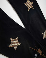 Star patch casual jeans