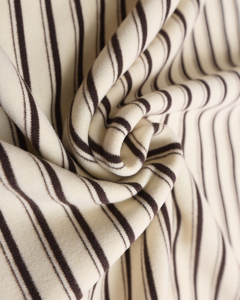 Embroidered striped long sleeves