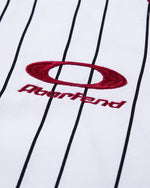 레트로 대비 스트라이프 반소매