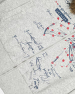 Retro hooded sweatshirt jacket