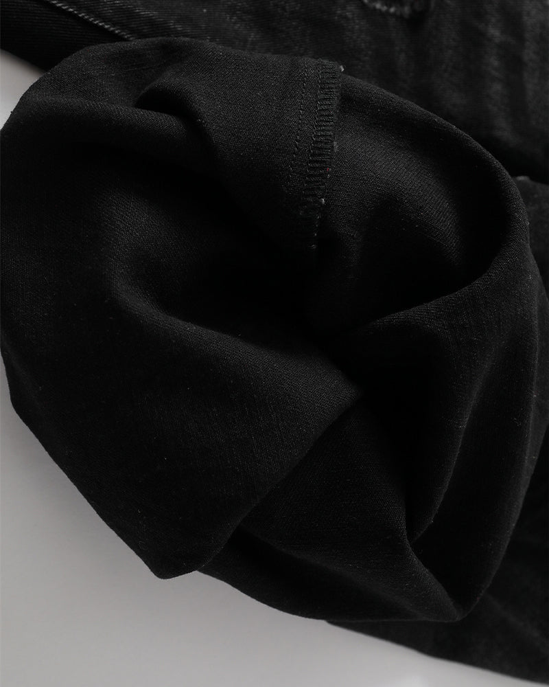 콘트라스트 데님 반바지