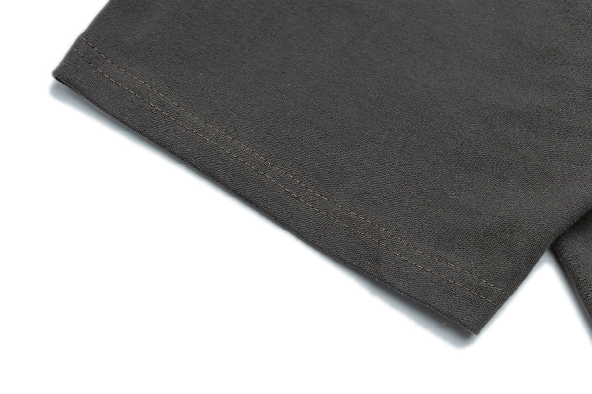 레트로한 배색 패치워크 반소매