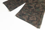 Retro washed distressed camouflage pants