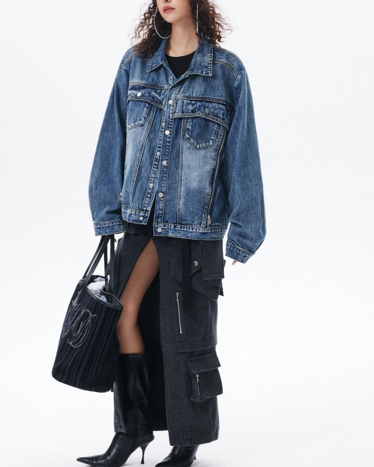 Vintage washed denim jacket