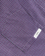 復古格子短袖襯衫