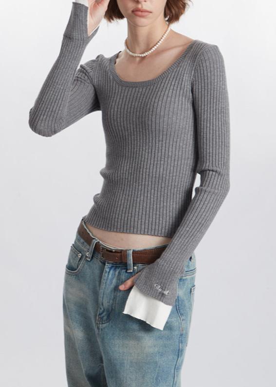 復古條紋針織衫(女款)