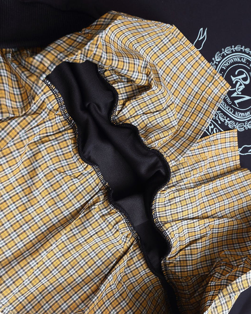 Embroidered two-piece sweatshirt