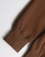 Embroidered zip-up hooded sweatshirt jacket